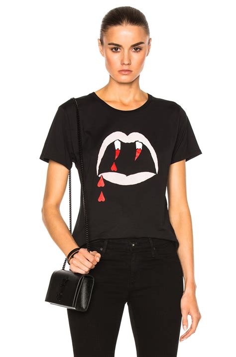 ysl black blood tee shgirt|Saint Laurent Black T.